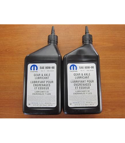 Amazon.com: Mopar Two Quarts SAE 75W-140 Synthetic Gear & Axle